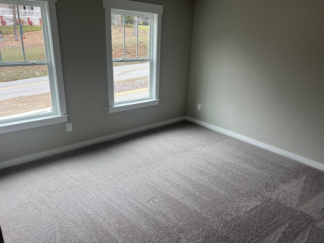 view of carpeted empty room