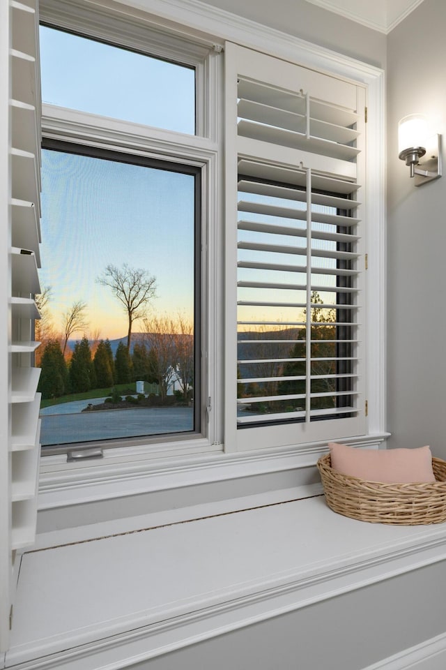 room details with crown molding