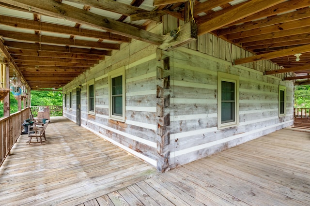 view of deck