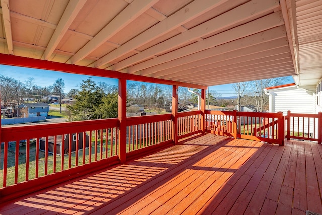 view of wooden terrace