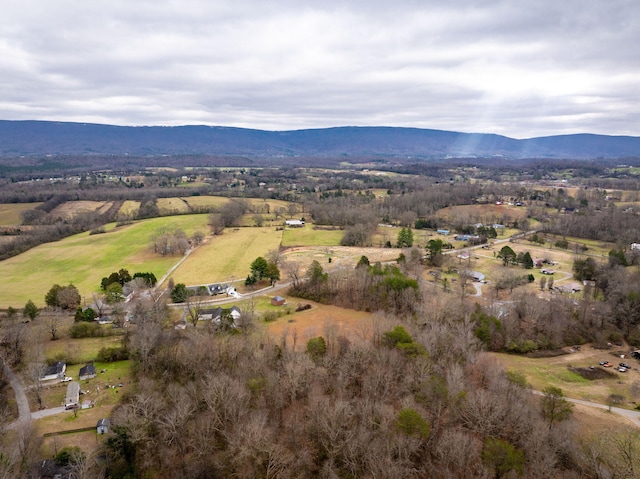 aerial view featuring a mountain view