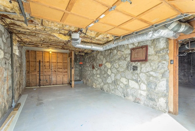 view of basement