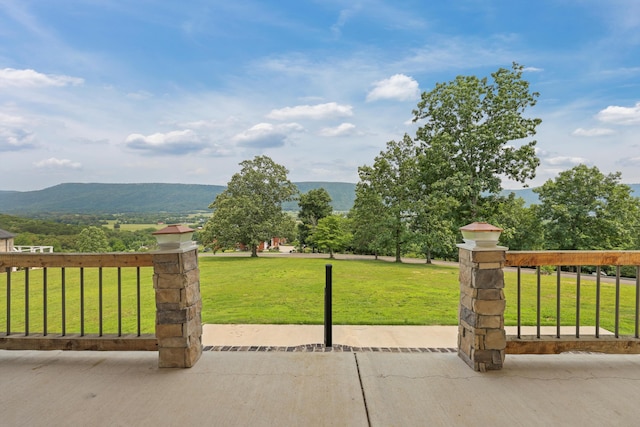 300 Skyhigh Dr, Dunlap, TN 37327 - view of patio / terrace featuring a mountain view