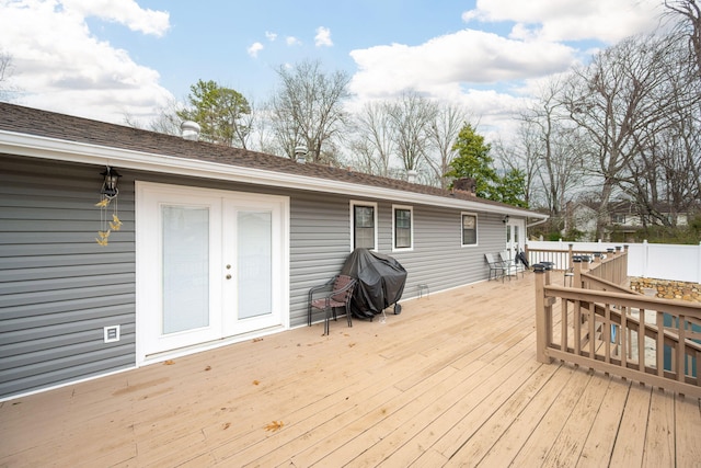 deck with grilling area