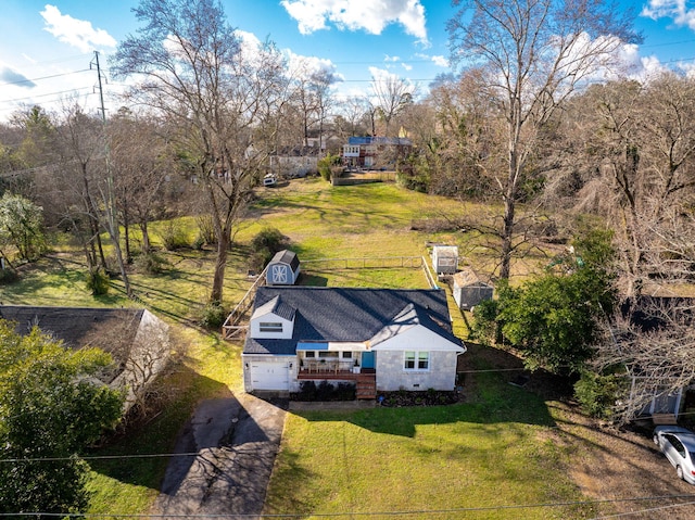 birds eye view of property