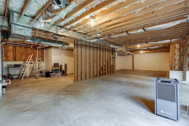 view of basement