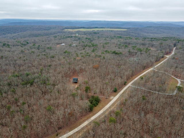 aerial view featuring a mountain view