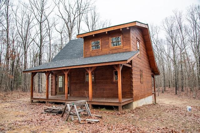 exterior space featuring covered porch