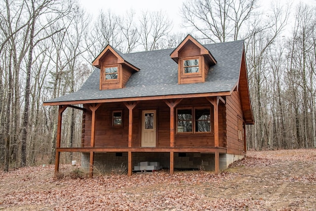 view of front of house featuring covered porch