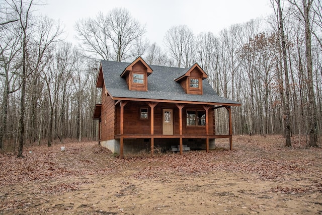 view of front of home with a porch