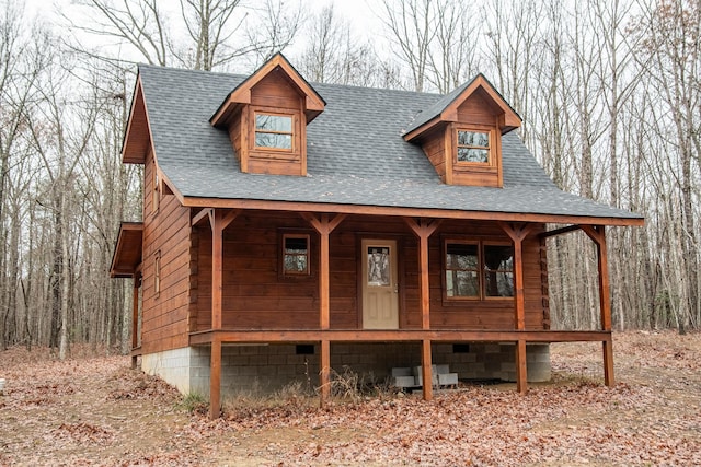 view of front facade with a porch