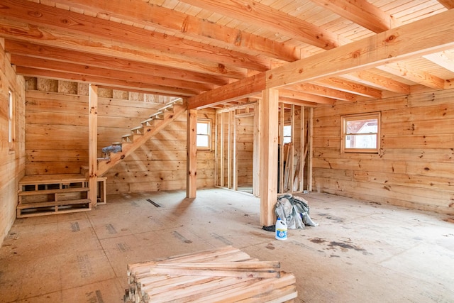 miscellaneous room with a wealth of natural light