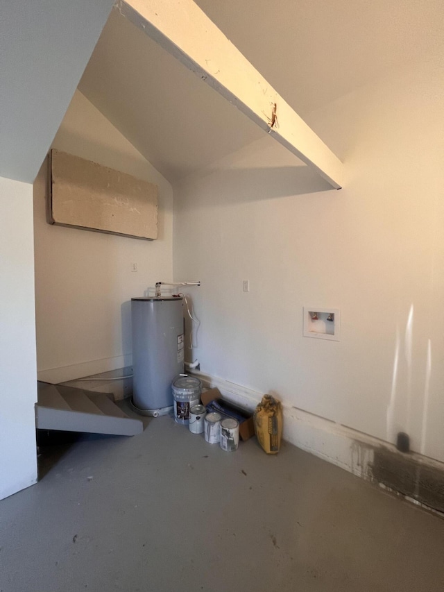 interior space with water heater