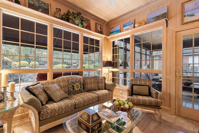 sunroom featuring a wealth of natural light