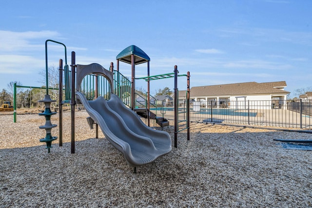 view of jungle gym