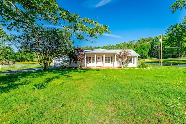 4533 Long Hollow Rd, Ringgold, GA 30736 - view of front of house with metal roof and a porch