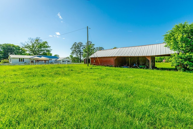 4533 Long Hollow Rd, Ringgold, GA 30736 - view of yard featuring a pole building and an outdoor structure