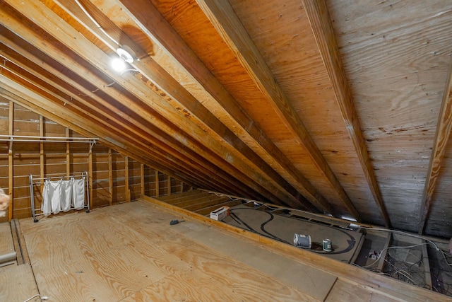 view of attic