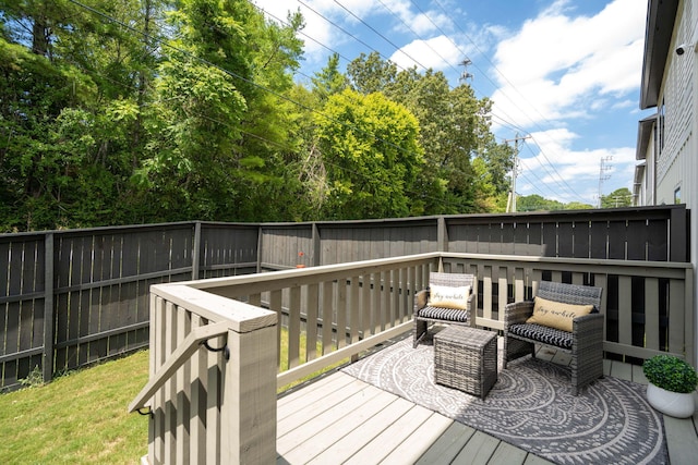 view of wooden terrace