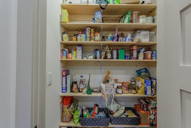 view of pantry