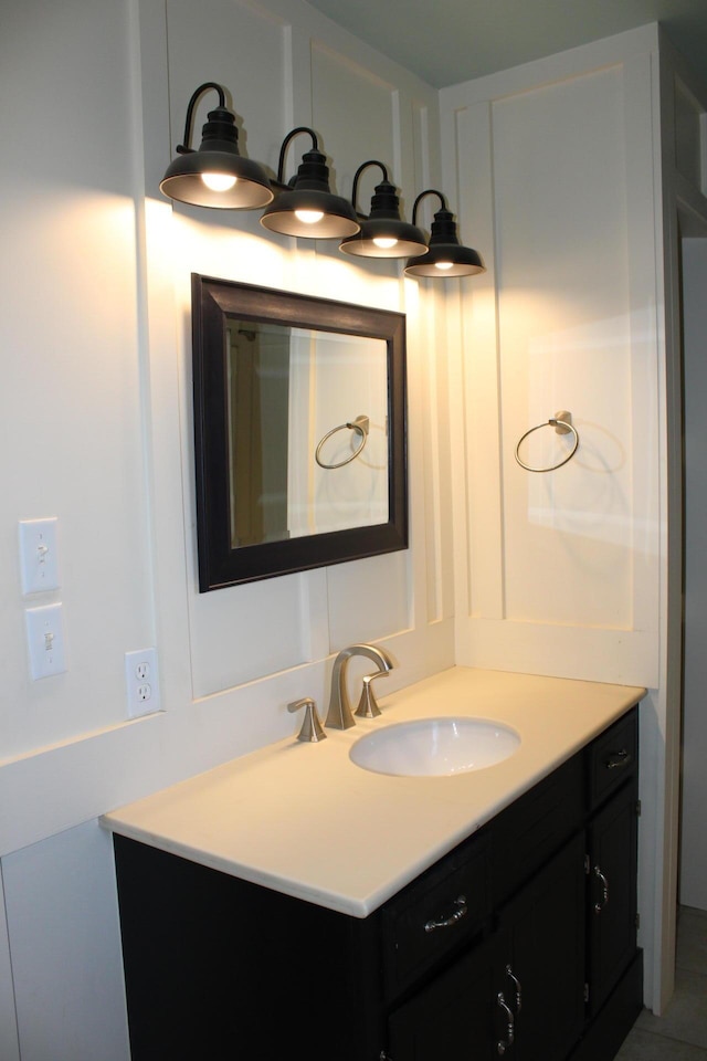 bathroom featuring vanity