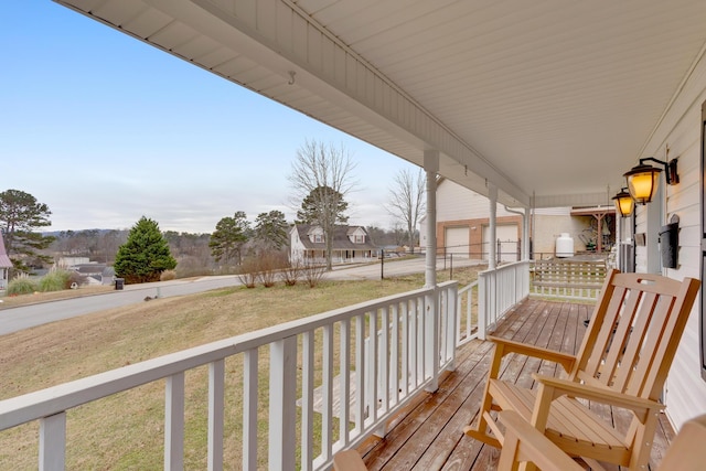 balcony with covered porch