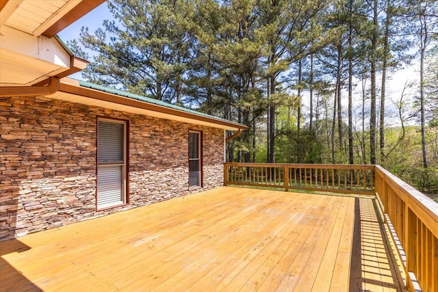 view of deck