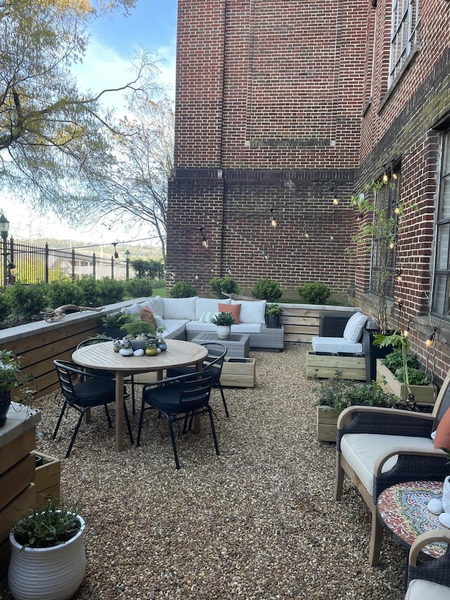 view of patio / terrace with outdoor lounge area