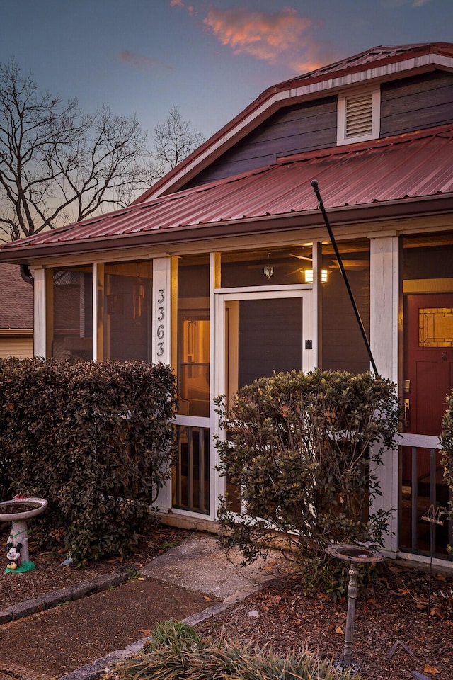 view of front of home