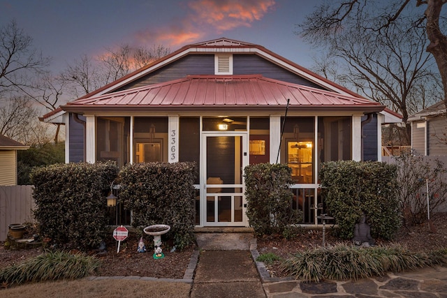 view of front of home