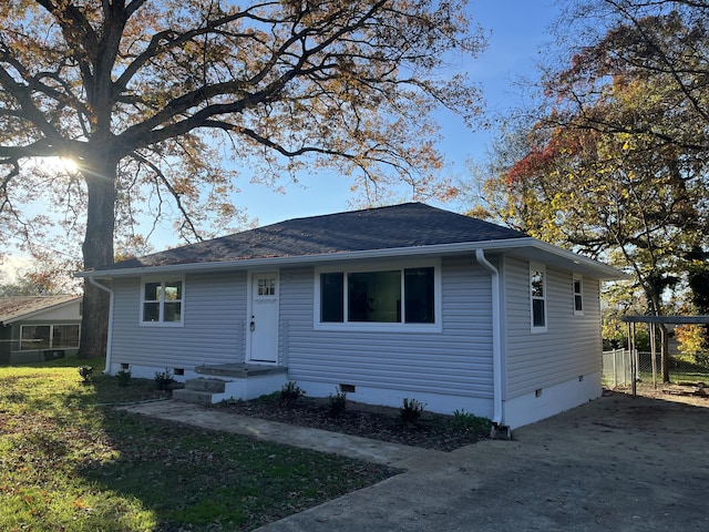 view of front of home