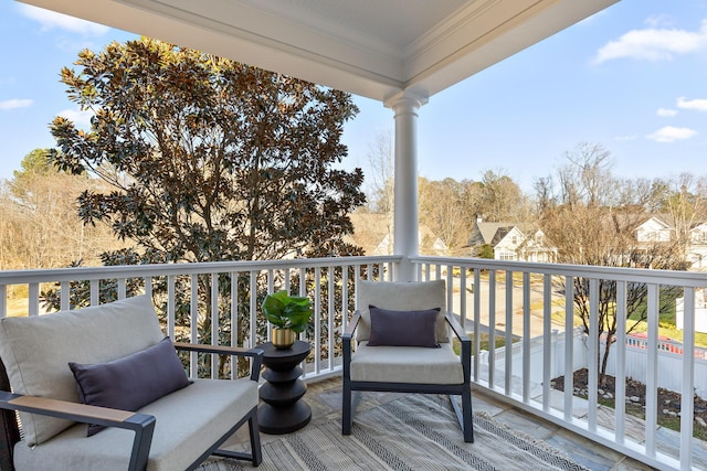 view of balcony