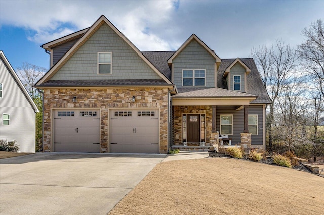 craftsman-style house featuring covered porch