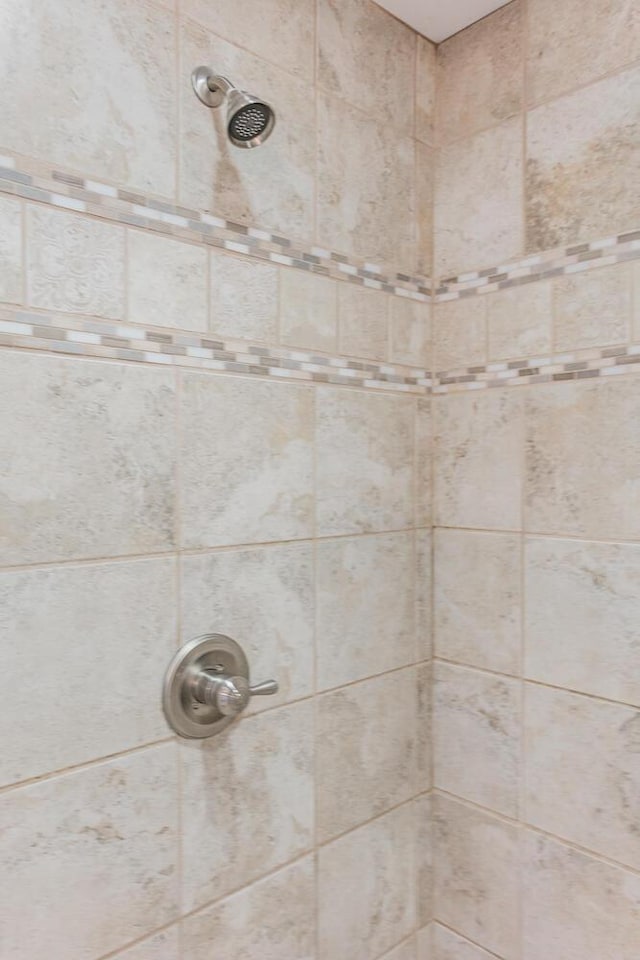 details featuring a tile shower