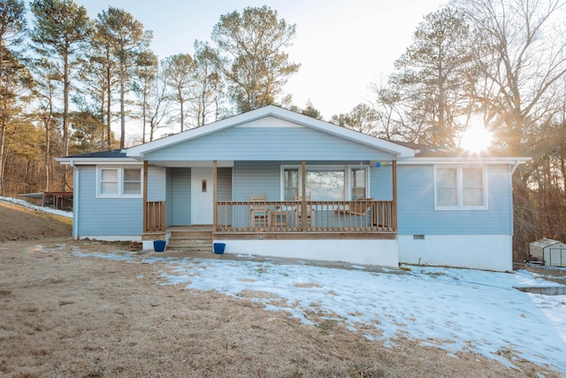 bungalow with a porch