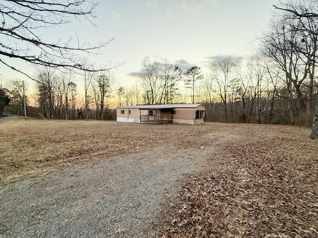 view of manufactured / mobile home