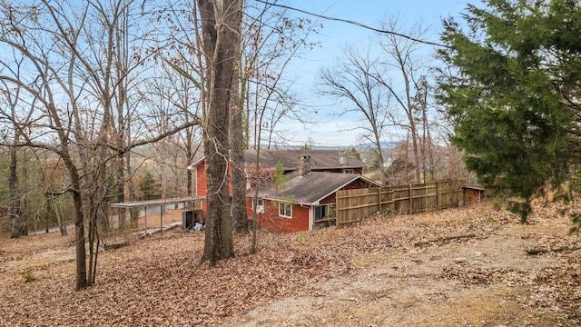 view of property exterior