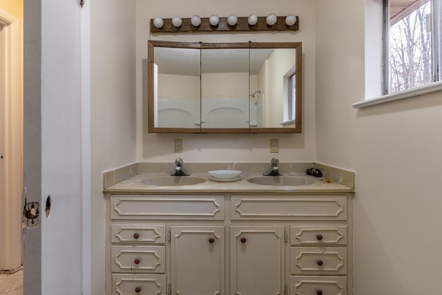 bathroom with vanity