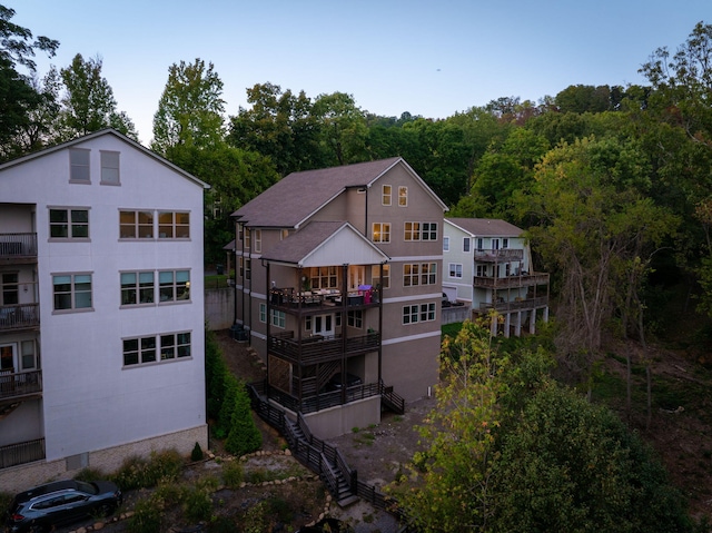 view of rear view of property