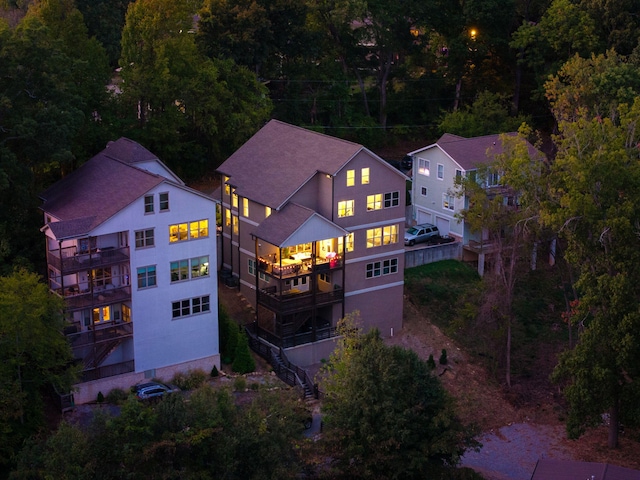 birds eye view of property