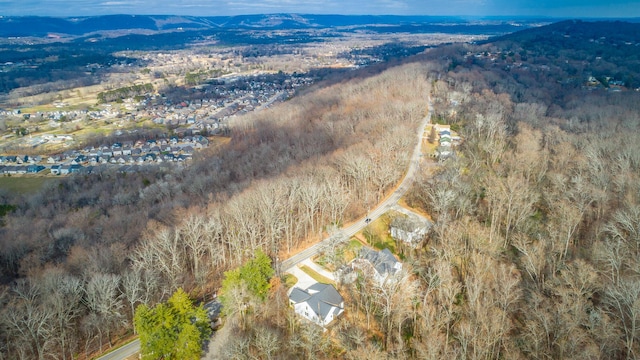 aerial view featuring a mountain view