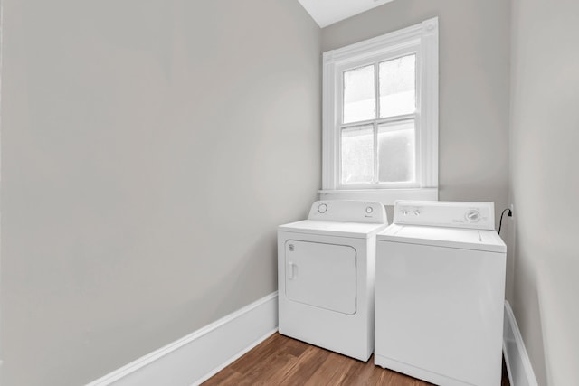 802 E Martin Luther King Blvd, Chattanooga, TN 37403 - laundry room with washing machine and clothes dryer and wood finished floors