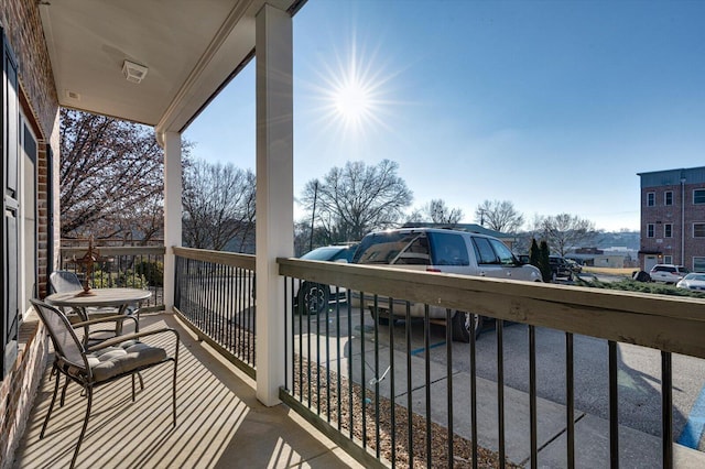 view of balcony