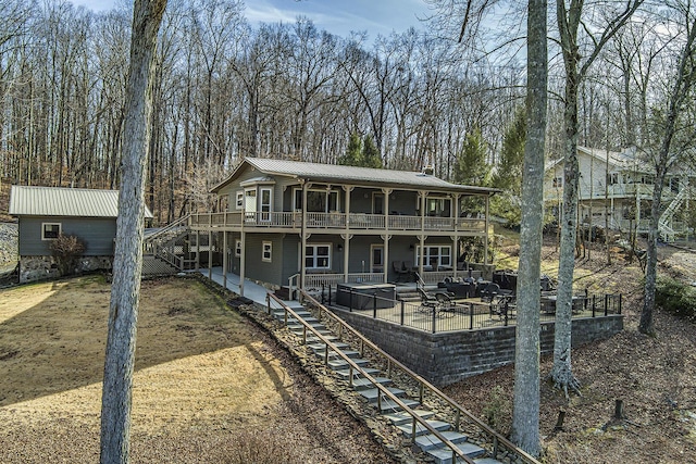 view of front of house featuring a patio area