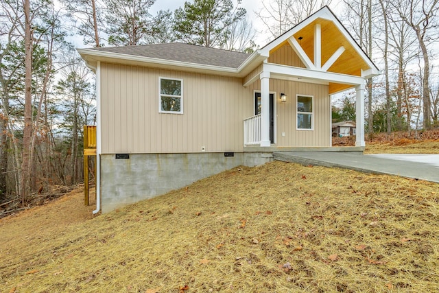 view of front of home