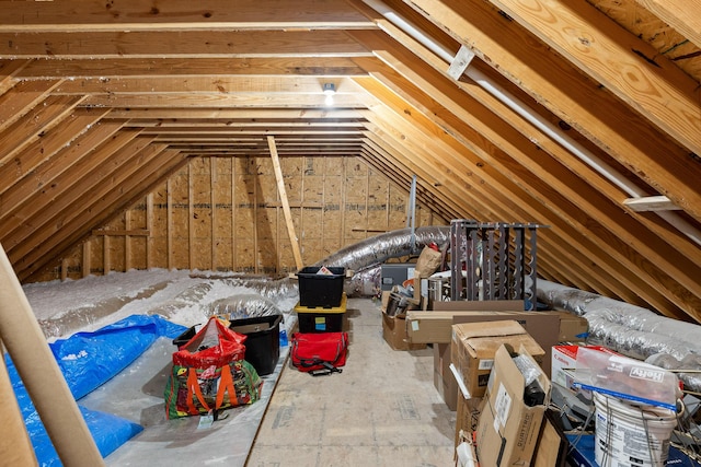 view of attic