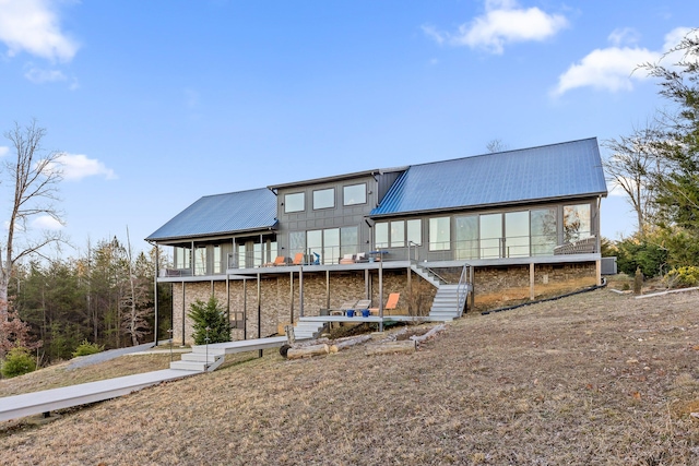 view of rear view of property