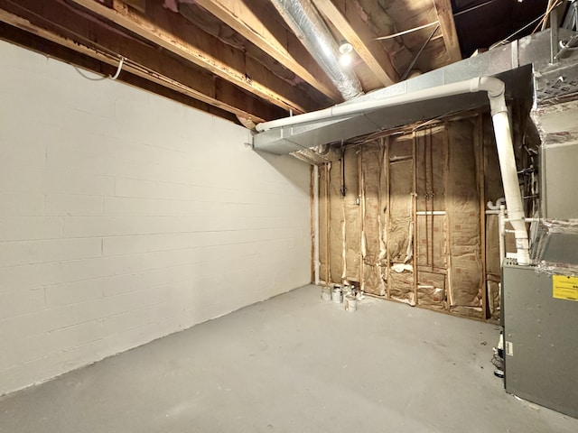 view of basement