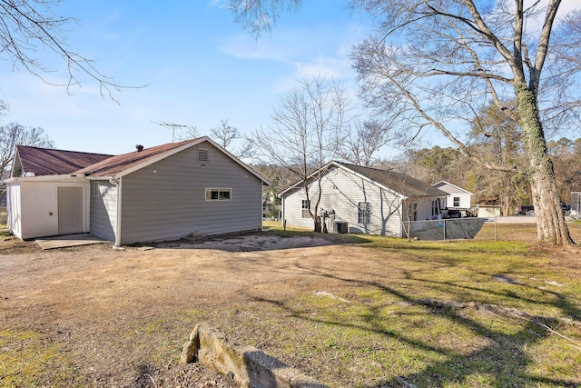 exterior space with a yard