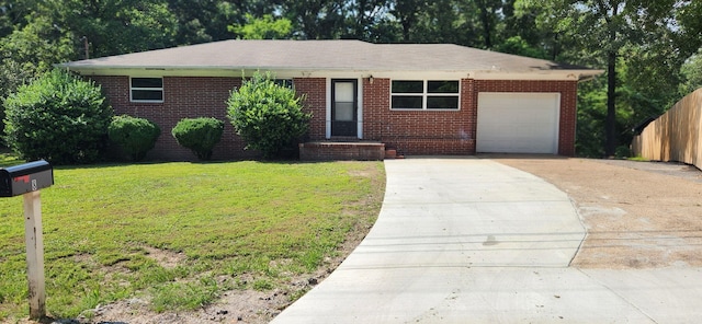 8 Parkview Cir, Rossville, GA 30741 - ranch-style home with concrete driveway, an attached garage, and brick siding